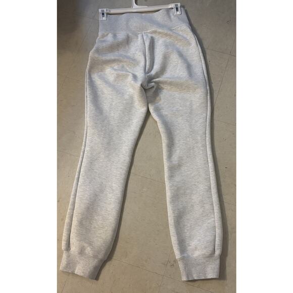 Nike Women's Tech Fleece High-Waisted Slim Zip Pants Light Grey/Black Size M - Picture 11 of 16